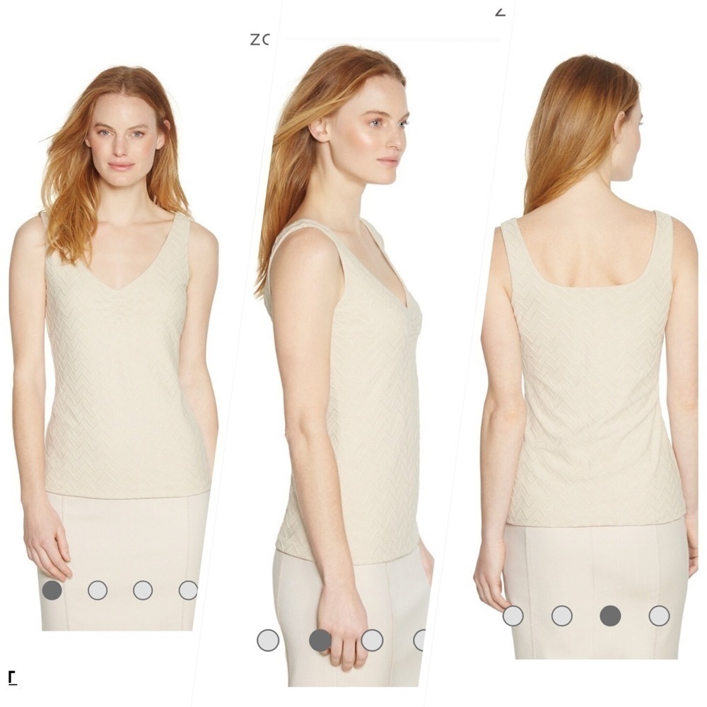White House Black Market Sleeveless Textured Tank. P/A1777/250